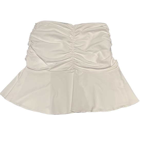 High Waisted Cute Ruffled Summer Mini Skirt - Picture 2 of 3